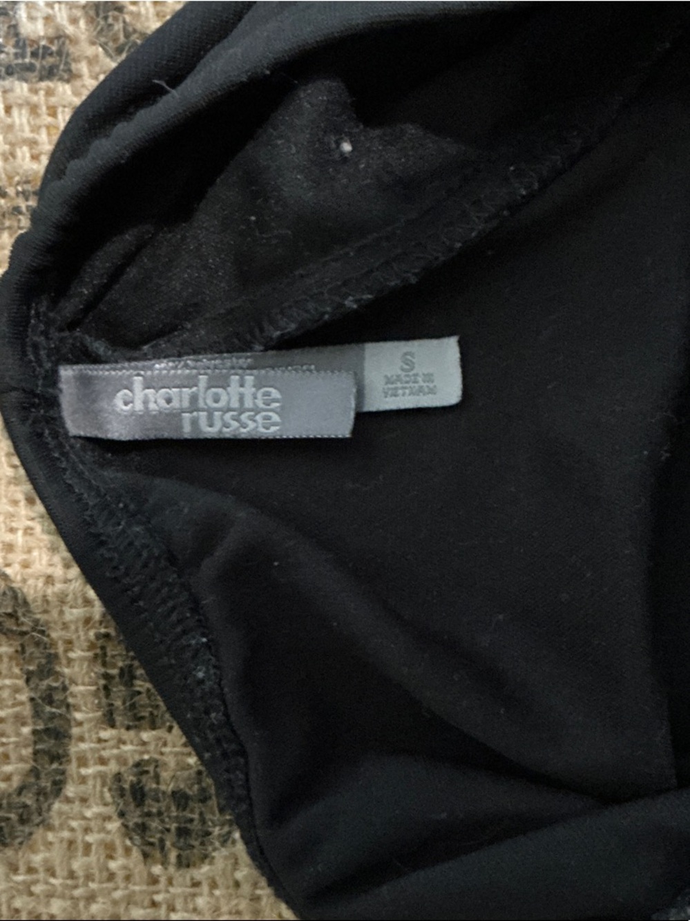 Charlotte Russe Strapless Black Chiffon Dress Size S - Picture 2 of 4